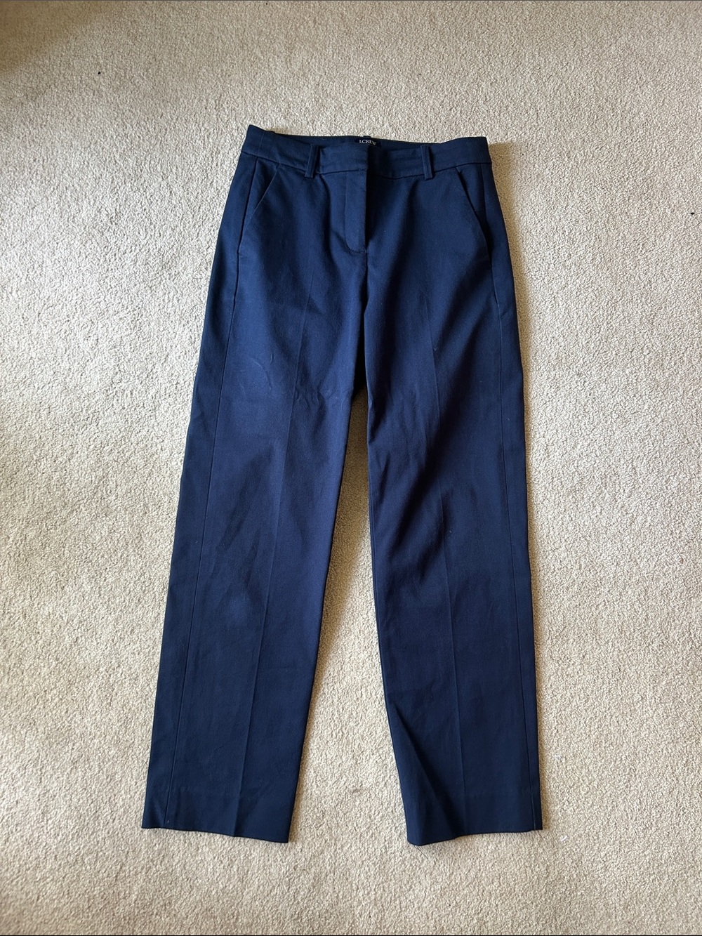 JCrew Kallie Straight Leg tailored pants in Navy